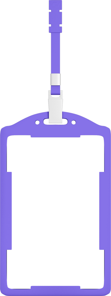 Transparent Vertical Id Card Holder Image